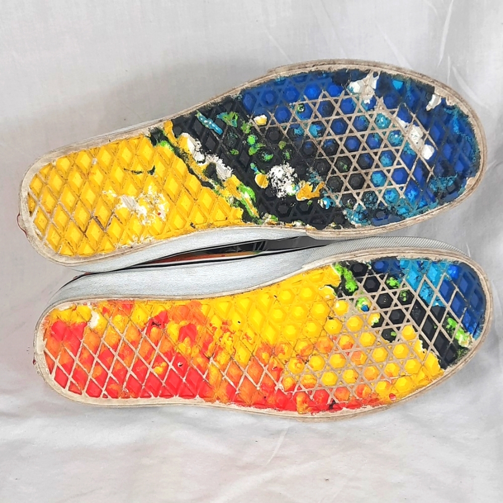 Vans Off The Wall Crayola Mens Shoes Size 4 Womens Size 5.5 Hightop Sk8 Sneakers - Picture 9 of 11